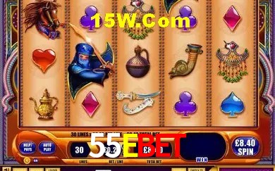 Slots com jackpots e giros grátis na 55Ebet