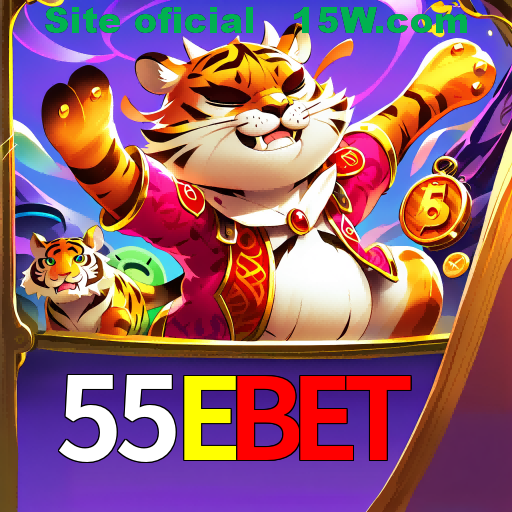 Imagem promocional da 55Ebet mostrando a plataforma e suas vantagens